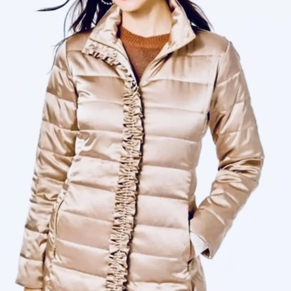 Lilly Pulitzer Gold Puffer Coat